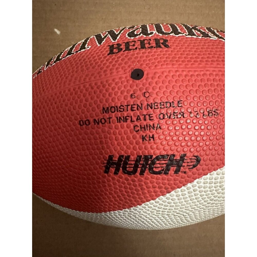 Old Milwaukee Beer Promo Football Hutch Full Size Man‎ Cave Breweriana - Picture 3 of 8